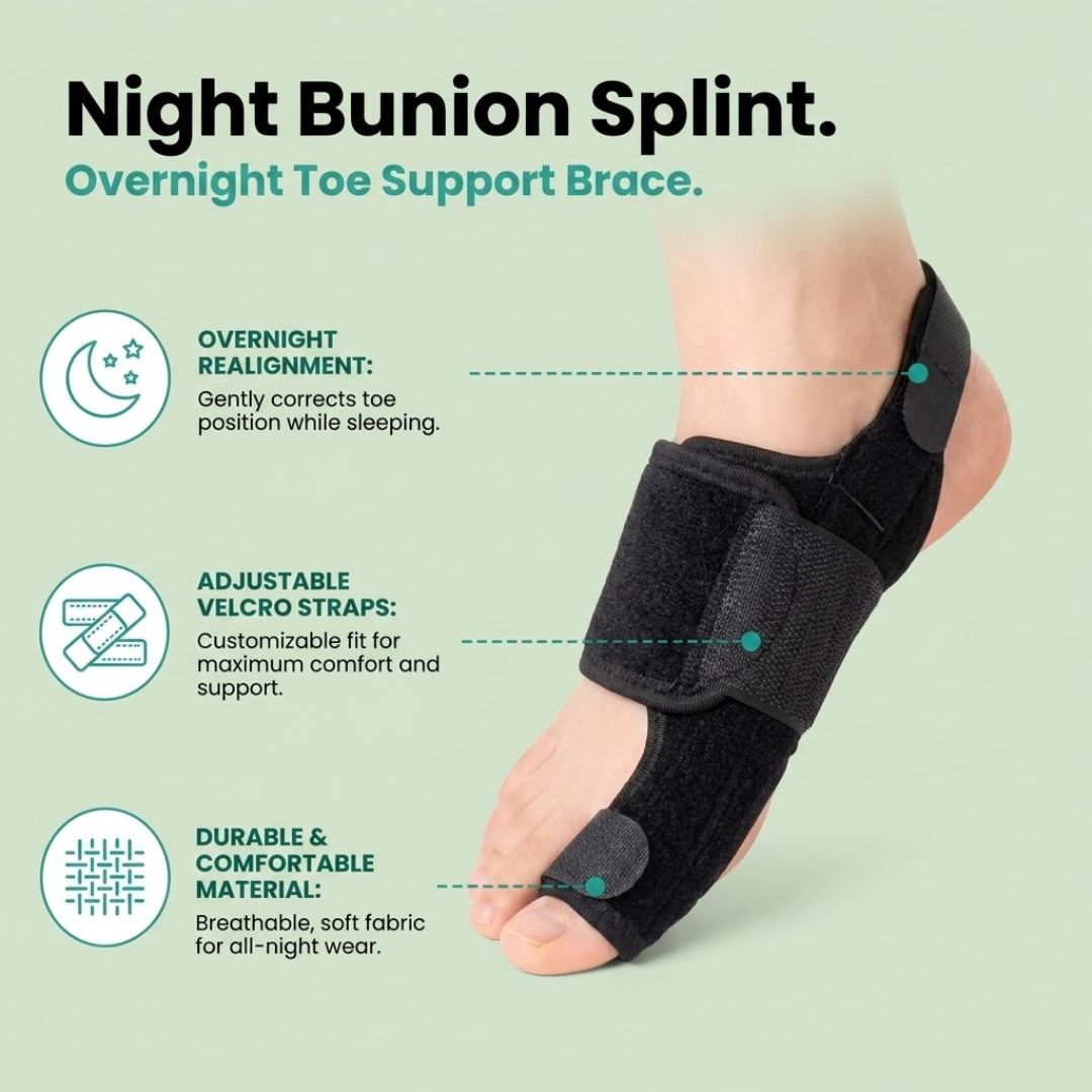 Night Bunion Splint – Overnight Toe Support Brace