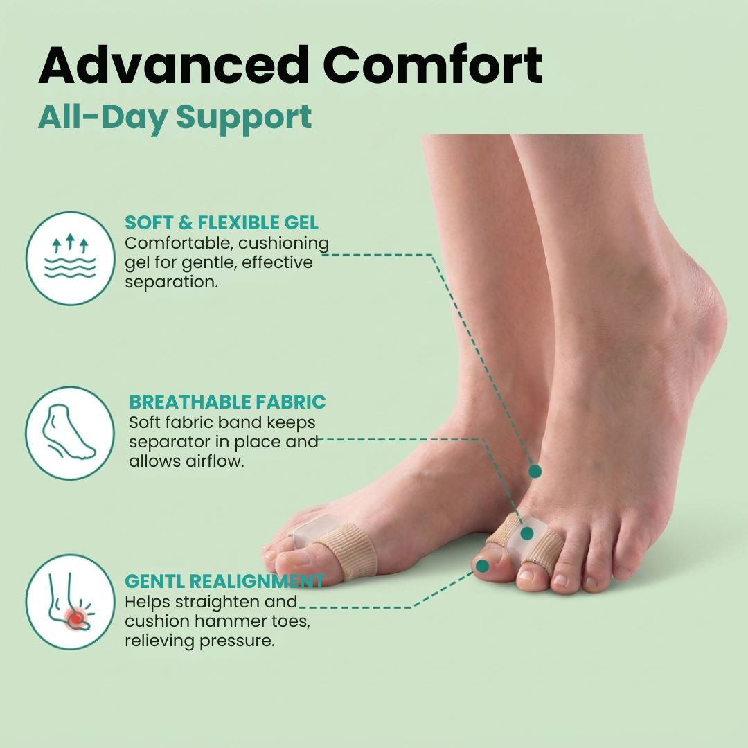 Hammer Toe Separators – Gel Toe Comfort Pads