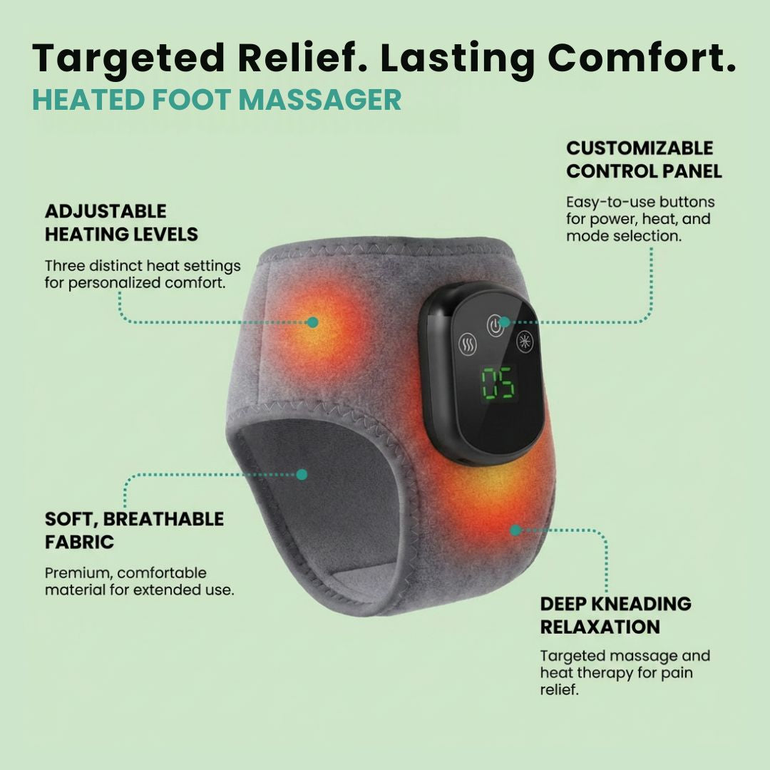 Heated Foot Massager – Deep Kneading & Relaxation
