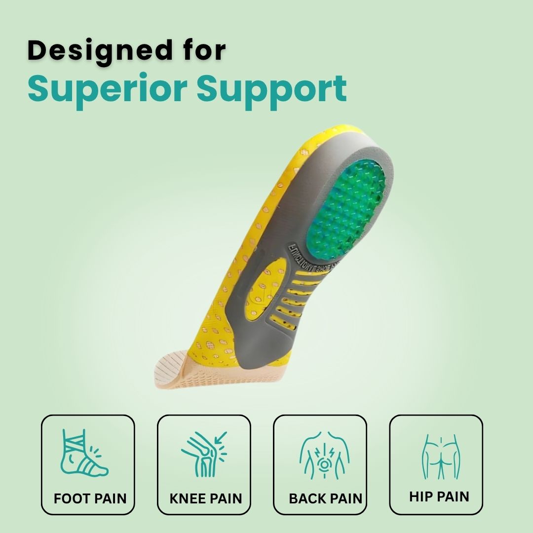 Heel Spur Insoles – Arch Support & Heel Cushion