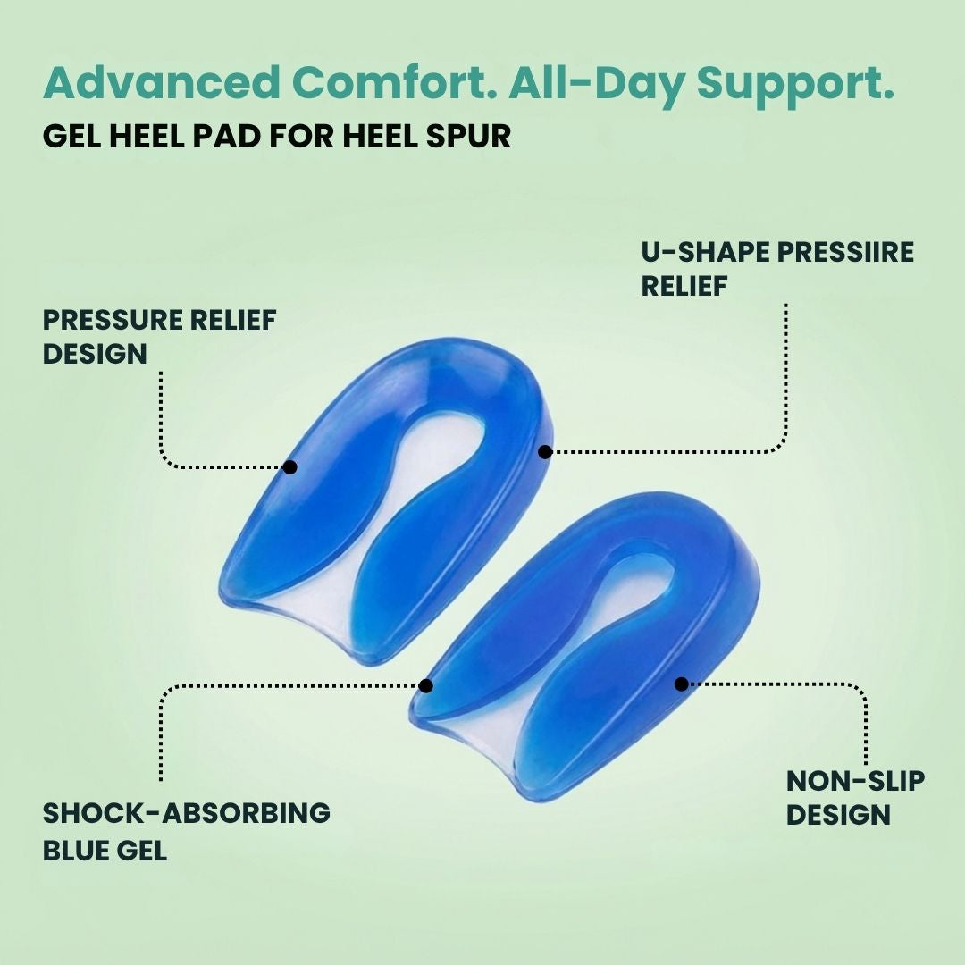 Gel Heel Cups – Shock Absorbing Heel Pads