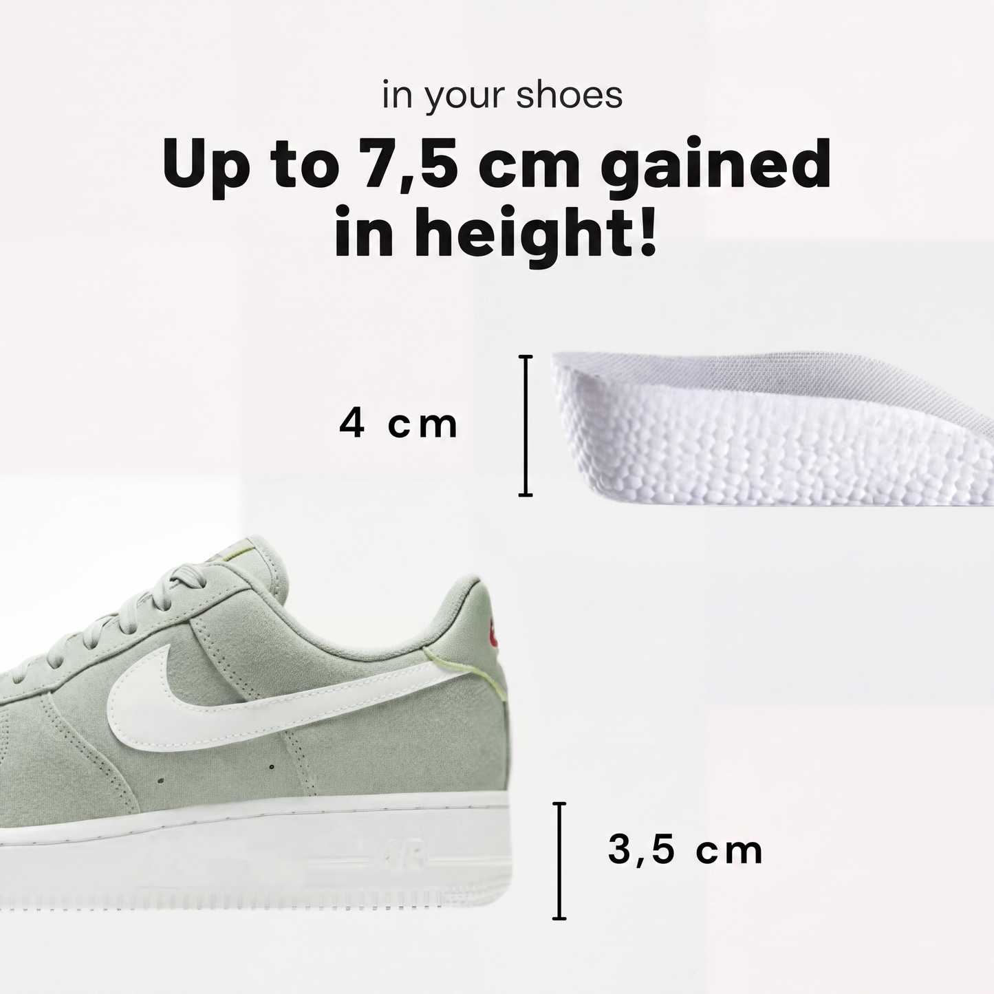 Heel Lift Inserts – Invisible Height Boost Pads